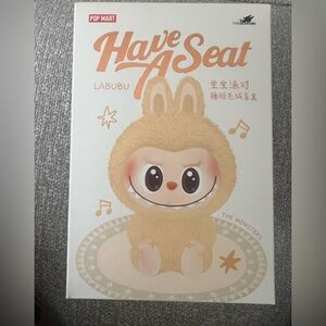 100% Authentic POPMART Have A Seat Labubu Unopened Box of HEHE